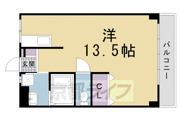 小山マンション(ワンルーム/5階)の間取り写真