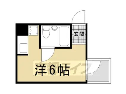 京都市烏丸線 今出川駅 徒歩15分 10階建 築43年(ワンルーム/8階)の間取り写真
