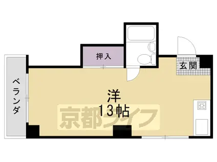 エスポワール3(ワンルーム/5階)の間取り写真