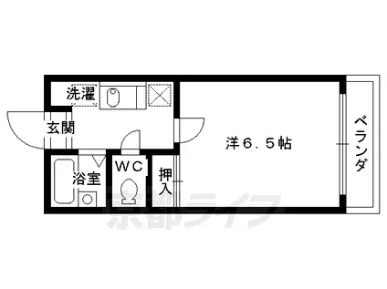 メゾン・ド・ルパン(1K/4階)の間取り写真