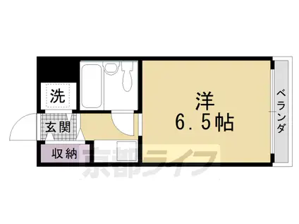 京阪電気鉄道鴨東線 出町柳駅 徒歩8分 4階建 築39年(1K/3階)の間取り写真