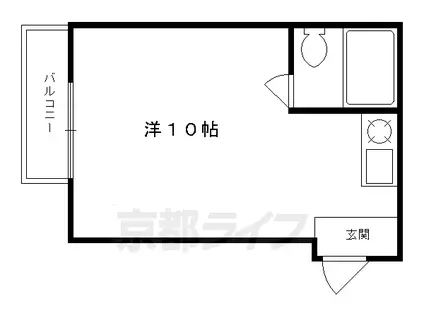 新町シャルム春奈(ワンルーム/1階)の間取り写真