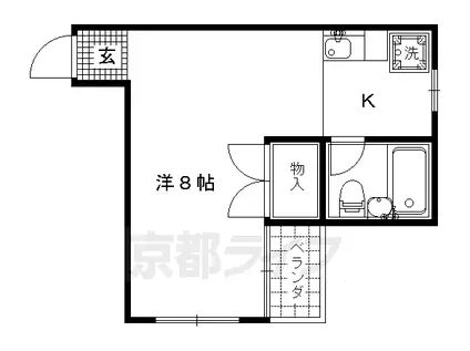 ハウスサトー(1K/3階)の間取り写真