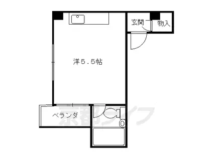 グリーンシティ清水(ワンルーム/3階)の間取り写真