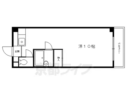 第二みやぎビル(1K/1階)の間取り写真
