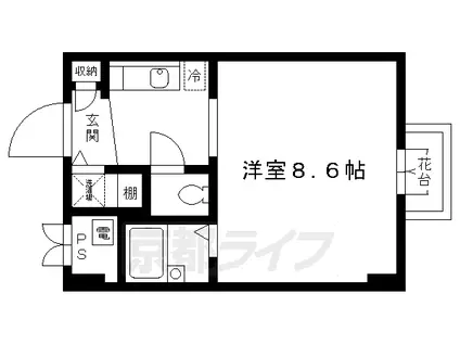 グランドパレス堀川パート2(1K/7階)の間取り写真