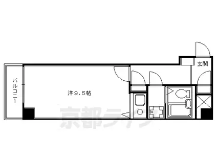 SHICATA AVENIR BLDG(ワンルーム/8階)の間取り写真