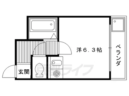 メゾンYM(1K/4階)の間取り写真