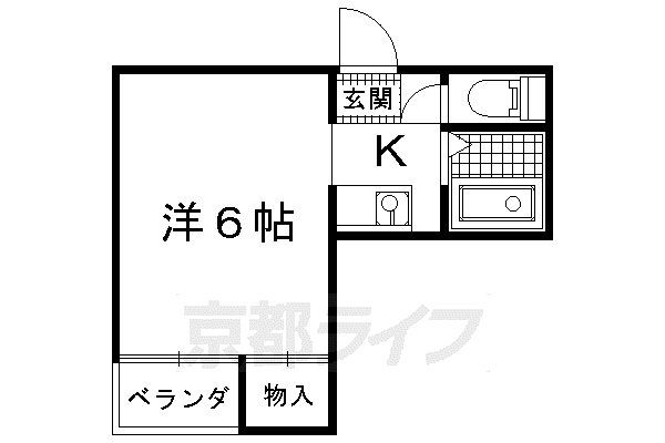 Nスクエア(1K/2階)の間取り写真