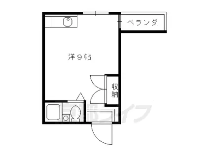 サザンクロス桃山(ワンルーム/2階)の間取り写真