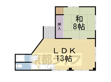 ラポーラクローデュ(1LDK/3階)の間取り写真