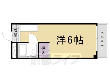 グリンピア桂(ワンルーム/2階)の間取り写真