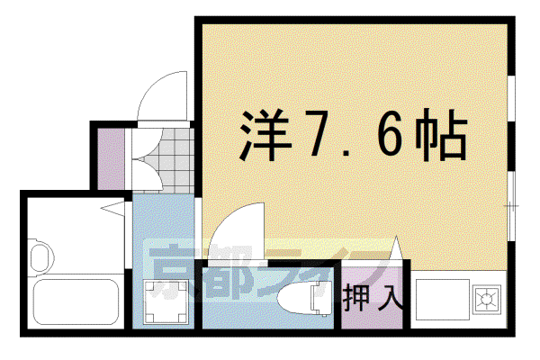 ブライアンズハイツ(1K/2階)の間取り写真