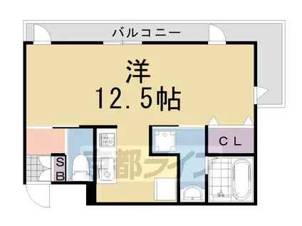 阪急電鉄京都線 洛西口駅 徒歩29分 3階建 築18年(1K/3階)の間取り写真