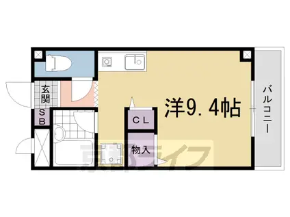 ブライトソレム3(ワンルーム/2階)の間取り写真