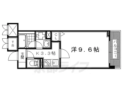 パインフィールド洛東(1K/4階)の間取り写真