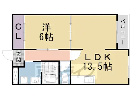 シェモア稲葉台(1LDK/3階)の間取り写真