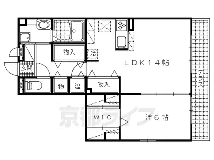 カサレリアⅡ(1LDK/2階)の間取り写真