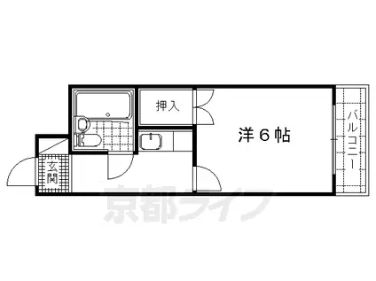 コーポ朝倉(1K/1階)の間取り写真