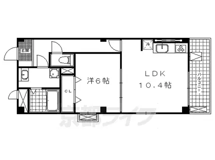 サピーハーモニー別保(1LDK/2階)の間取り写真
