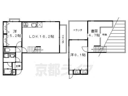 PALAZZO DI PRIMA CLASSE(2SLDK/3階)の間取り写真