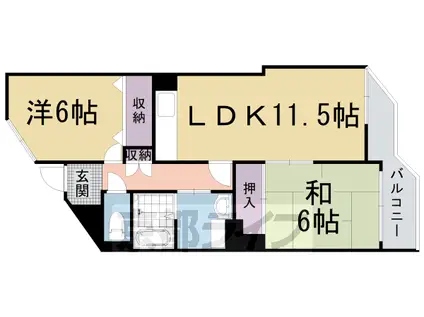 サン・フローラ(2LDK/3階)の間取り写真