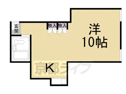 阪急電鉄京都線 東向日駅 徒歩14分 2階建 築38年(ワンルーム/1階)の間取り写真