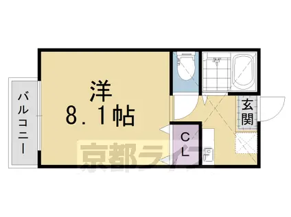 スプラウト(1K/2階)の間取り写真