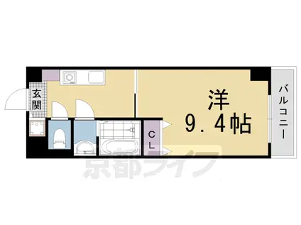東海道本線 長岡京駅 徒歩3分 7階建 築20年(1K/5階)の間取り写真