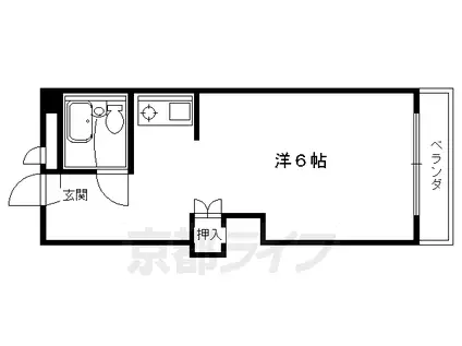 HERSEDOR(ワンルーム/2階)の間取り写真