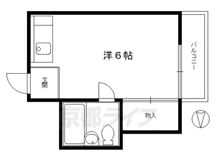 コーポラス禅(1K/2階)の間取り写真