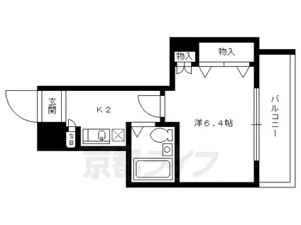 アルテハイム二条城(1K/7階)の間取り写真