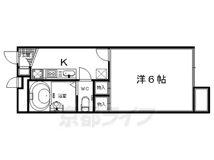 レオパレス鴨川(1K/2階)の間取り写真
