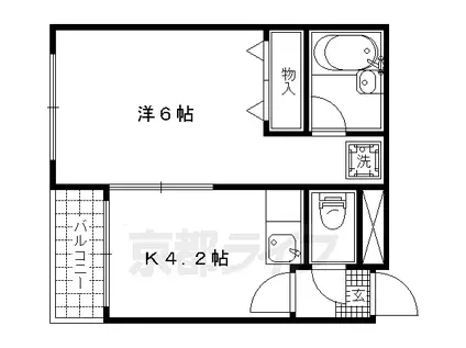ファーストユースハイツ(1DK/3階)の間取り写真