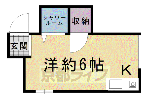 高橋アパート(ワンルーム/2階)の間取り写真