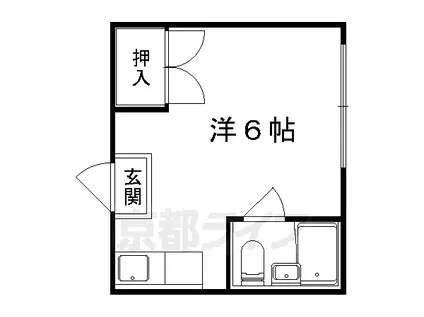 YANレジデンス(ワンルーム/2階)の間取り写真