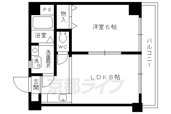 BEL AIR Ⅱ(1LDK/3階)の間取り写真