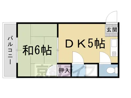 小林マンション(1DK/3階)の間取り写真