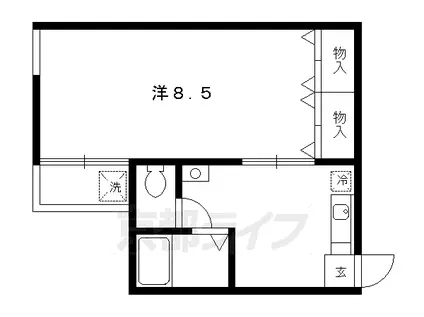 MA・MAISON(1K/1階)の間取り写真