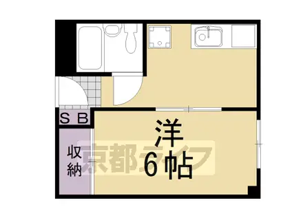 メイプル(1K/2階)の間取り写真