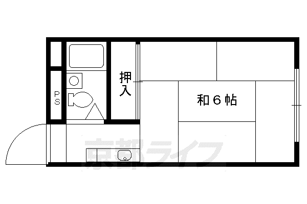 コーポ松尾(1K/3階)の間取り写真