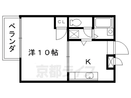 グランドール21(1K/2階)の間取り写真