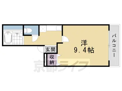 京阪電気鉄道京阪線 清水五条駅 徒歩4分 3階建 築26年(1K/2階)の間取り写真