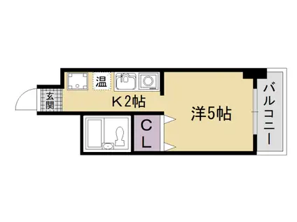 GLOIRE烏丸五条(1K/7階)の間取り写真