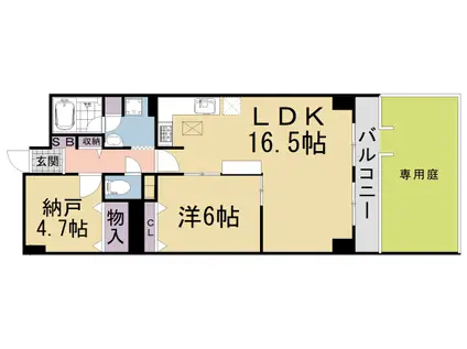 奈良線 宇治駅(ＪＲ) 徒歩5分 10階建 築38年(1SLDK/1階)の間取り写真