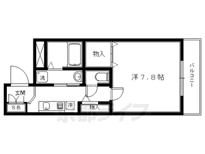 メゾン御生(1K/1階)の間取り写真