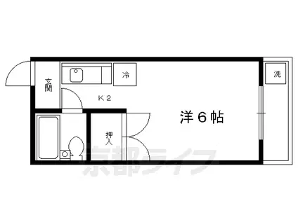 Kハイツ87(1K/1階)の間取り写真