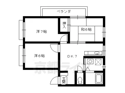 エステートピア65(3DK/2階)の間取り写真
