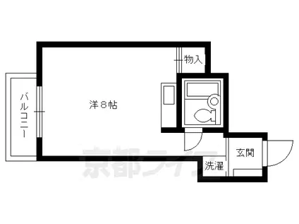 メゾン・ド・リュート(ワンルーム/10階)の間取り写真