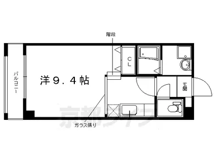 プログレスふなはし(1K/2階)の間取り写真